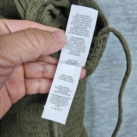 AERIE Women's Olive Green Pockets Jumpsuit Size S NEW - Picture 8 of 13